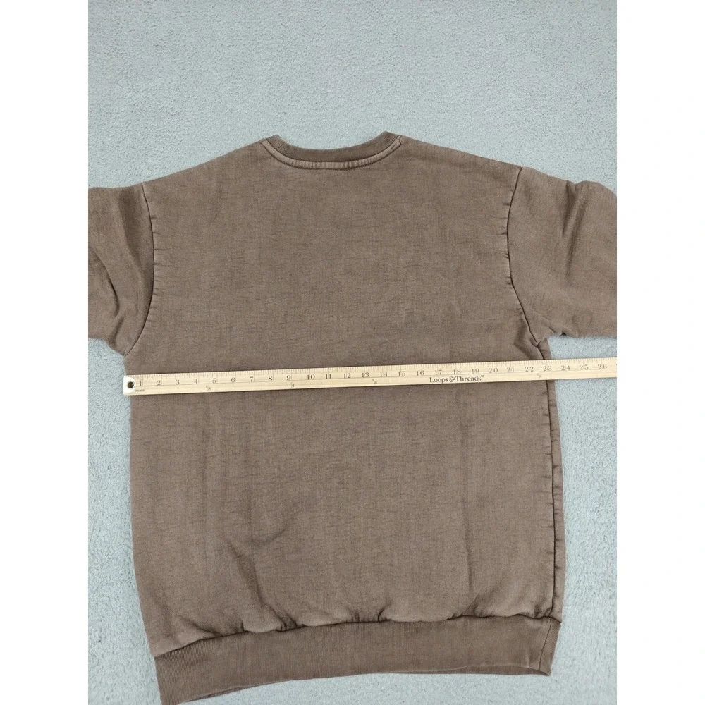 Civil Regime Over The Fire Crewneck Fleece Pigment Chocolate Pegasus Medium